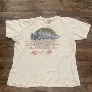 Budweiser Clydesdales Graphic Tee in White and Red